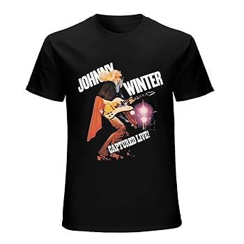 Amazon | [arsuvi] Tシャツ メンズ 半袖 ジョニー・ウィンター